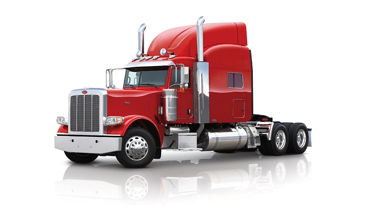 Peterbilt Model 389 On-Highway Red Truck with Sleeper - Feature Image